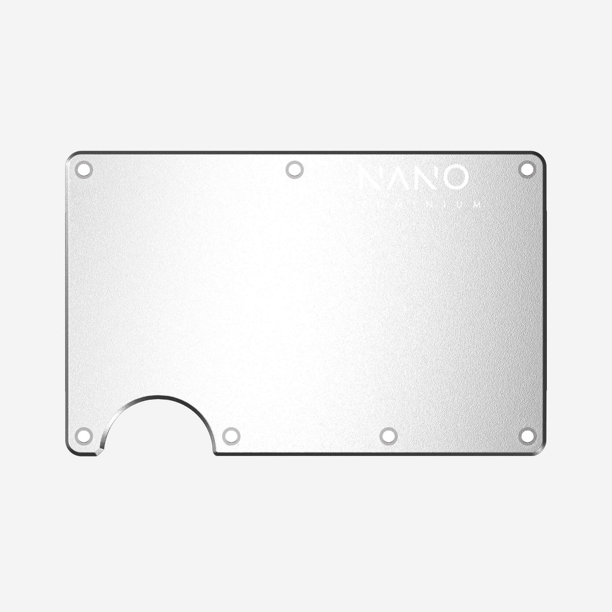 Front & Back Wallet Cover Plates (Ghost Silver)