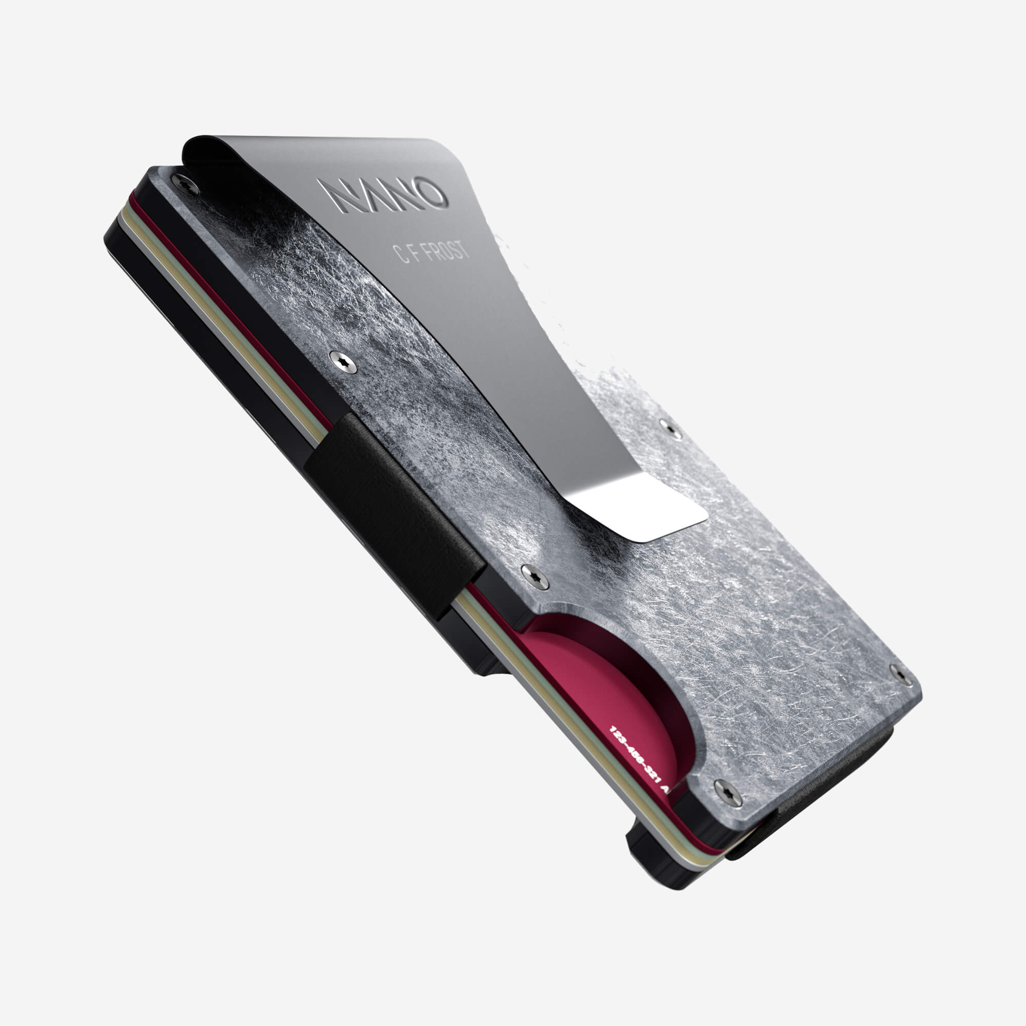 Personalised Money Clip Wallet (Dark Storm)