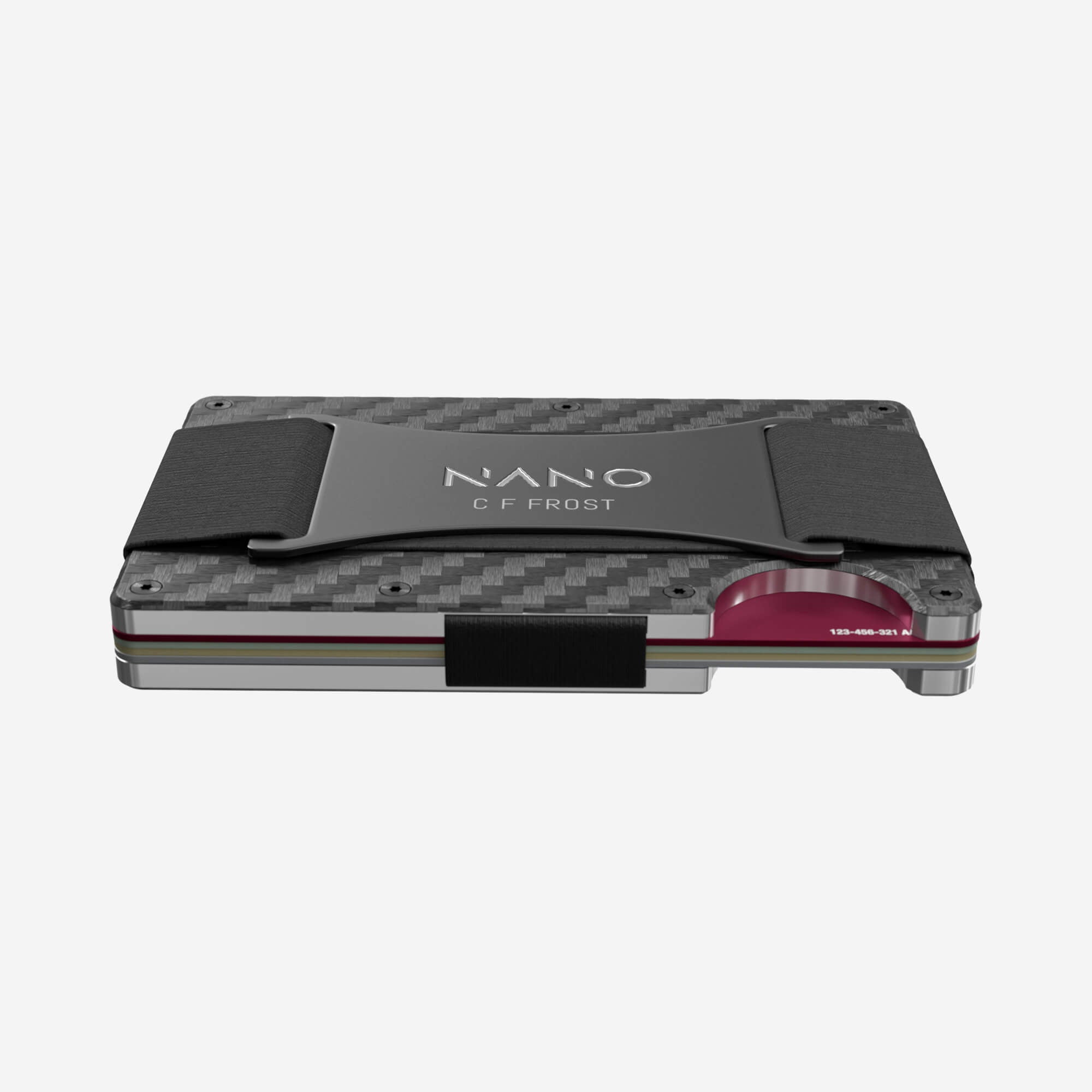 006 Personalised Cash Strap Wallet (Stealth Black/Ghost Silver)
