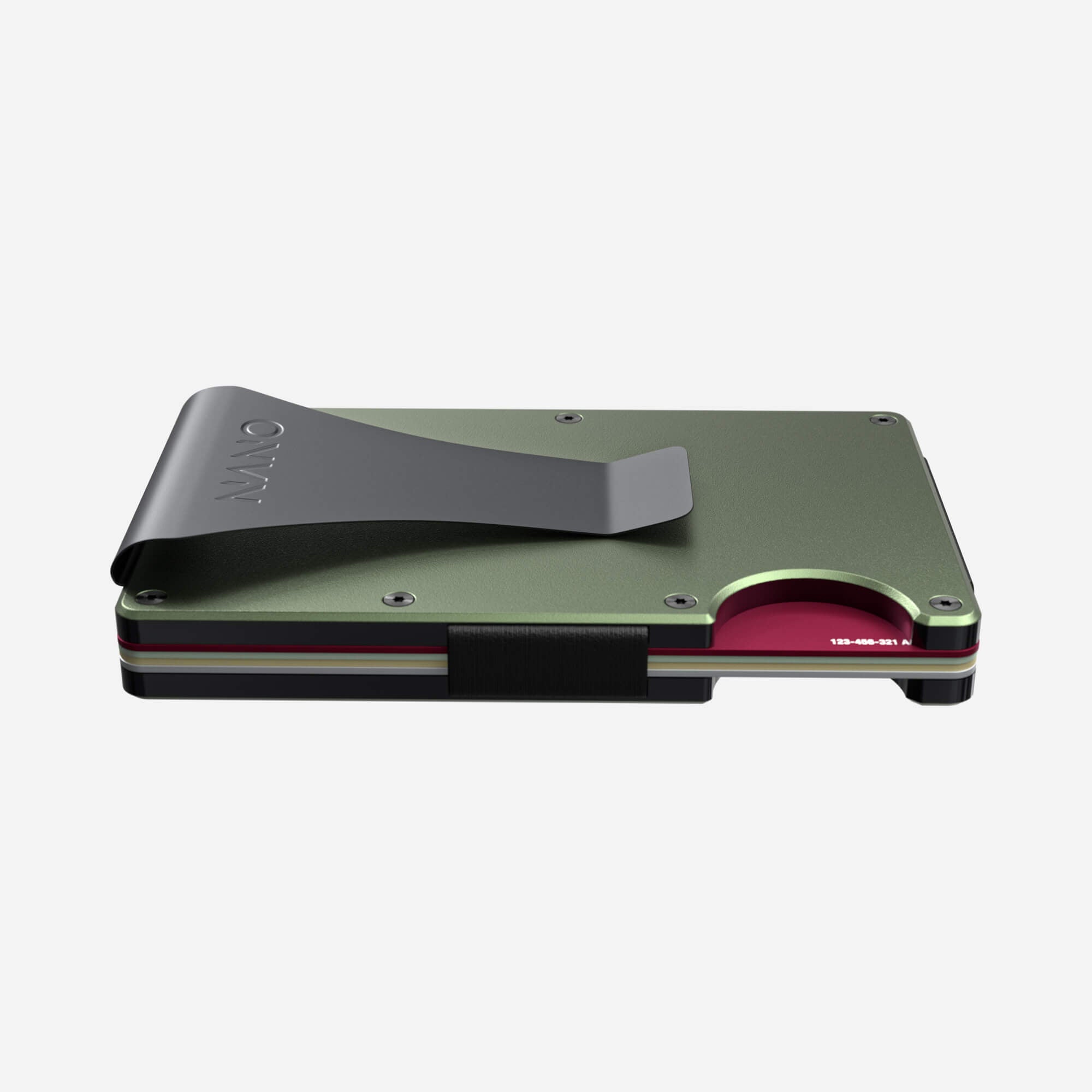 Personalised Money Clip Wallet (Heritage Green)