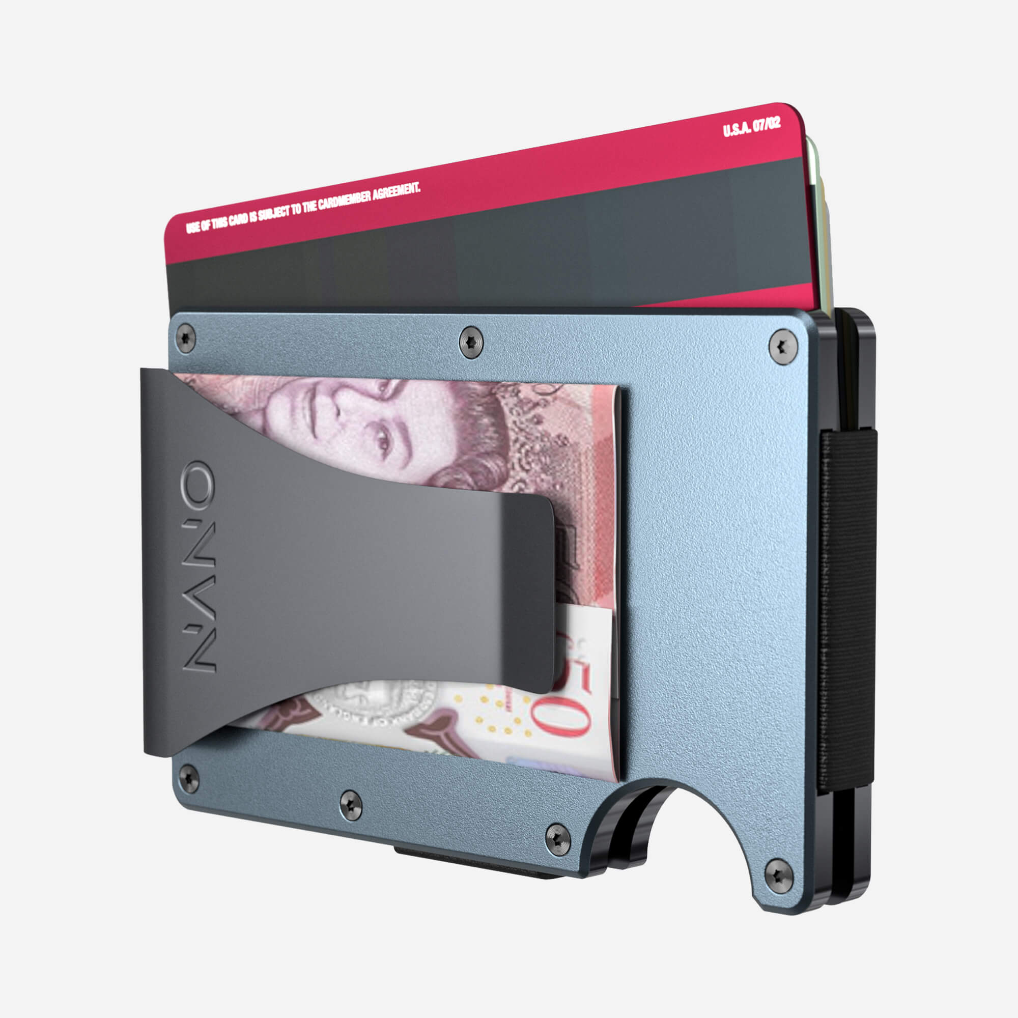 Personalised Money Clip Wallet (Forza Grey)