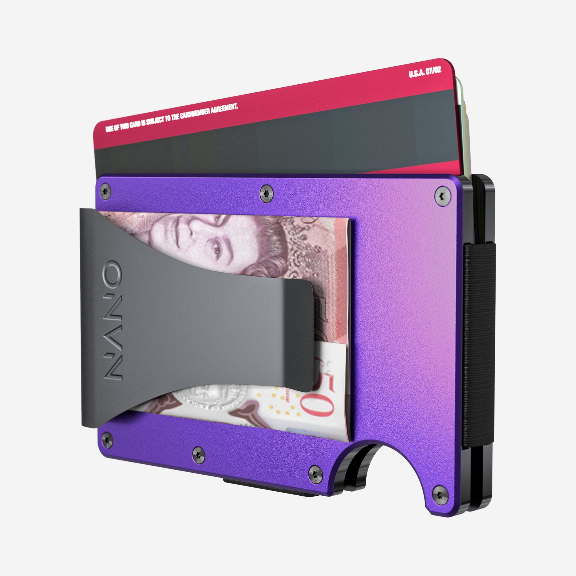 Money Clip Wallet (Nebula Purple)