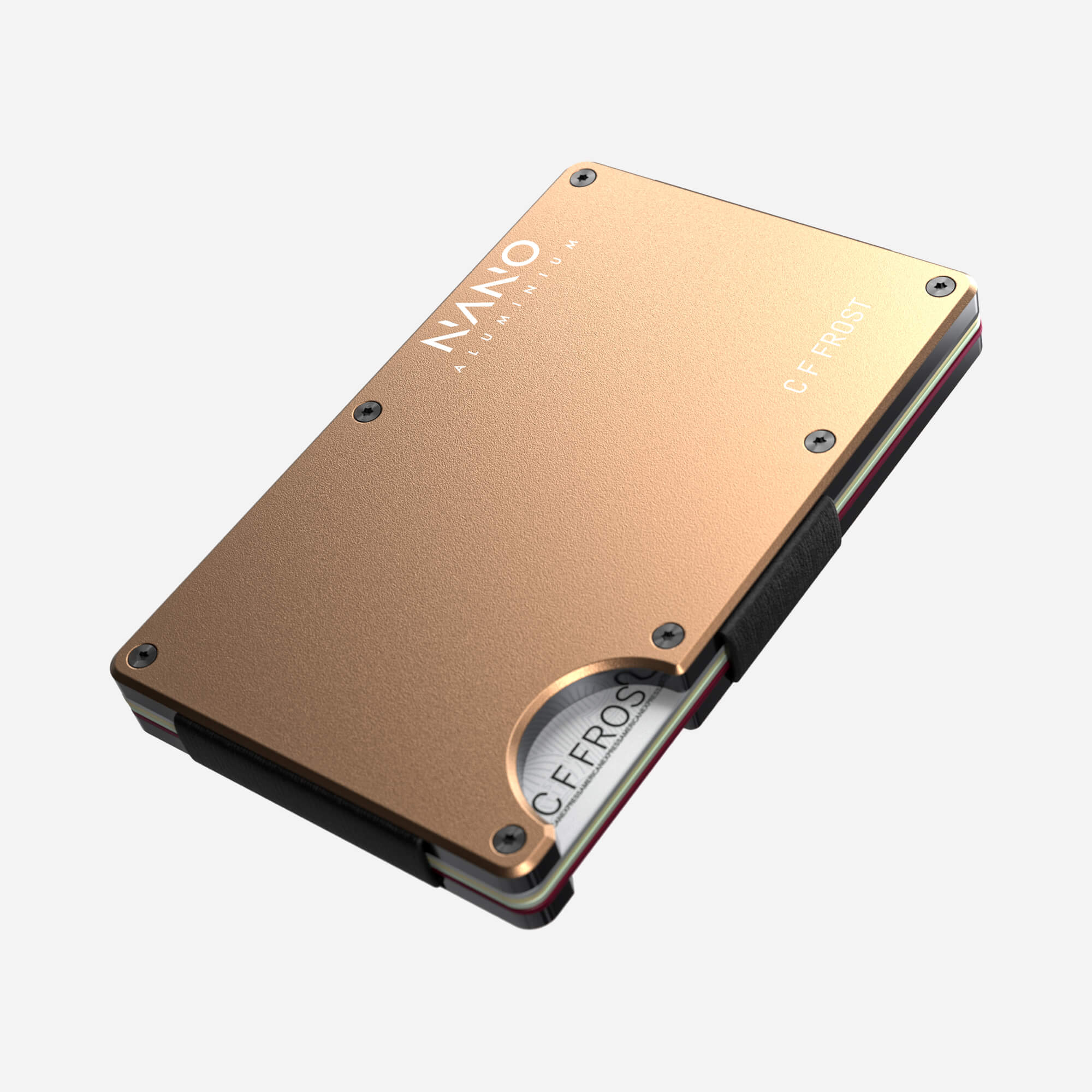 Personalised Money Clip Wallet (Spectre Gold)