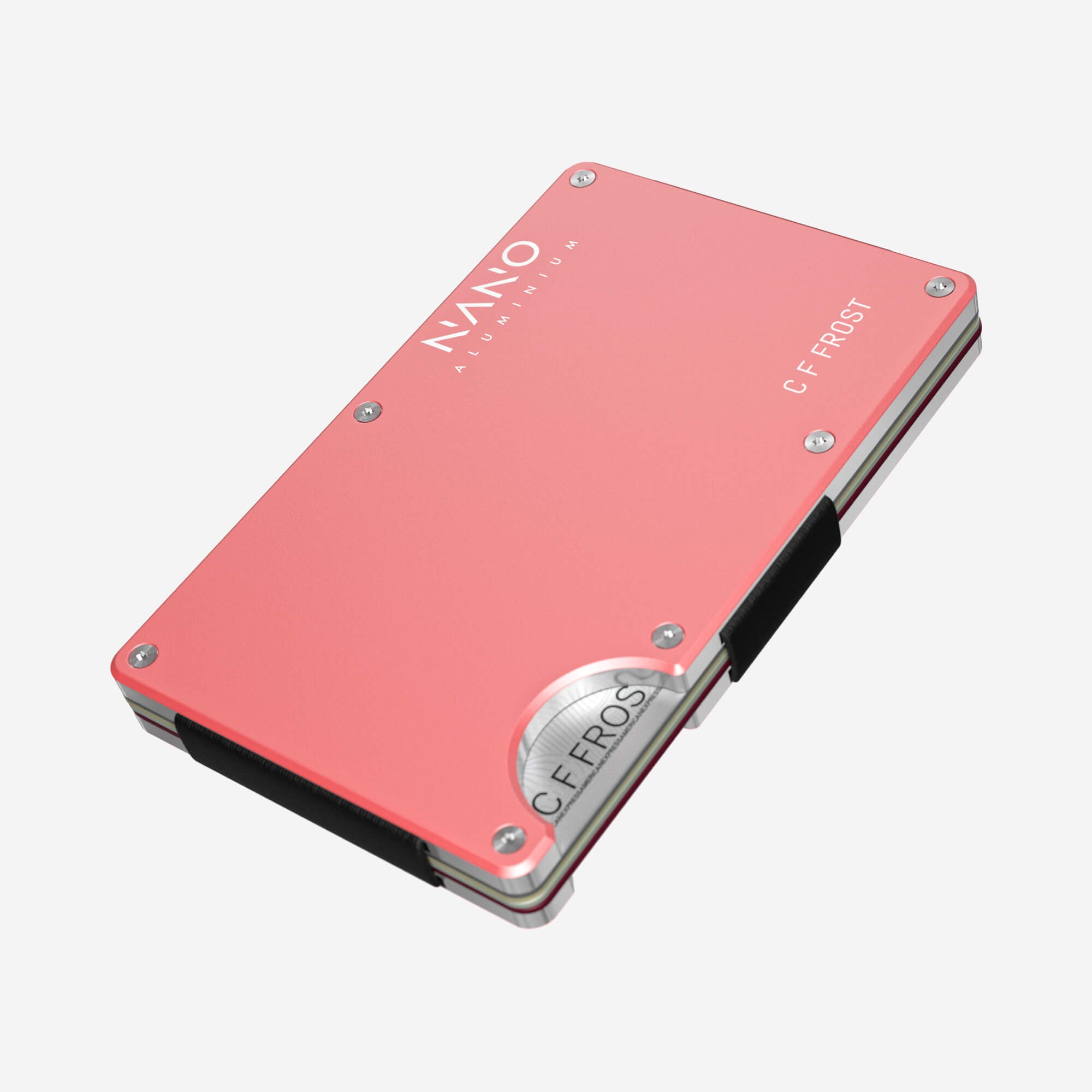 Personalised AirTag Money Clip Wallet (Sunset Blush)