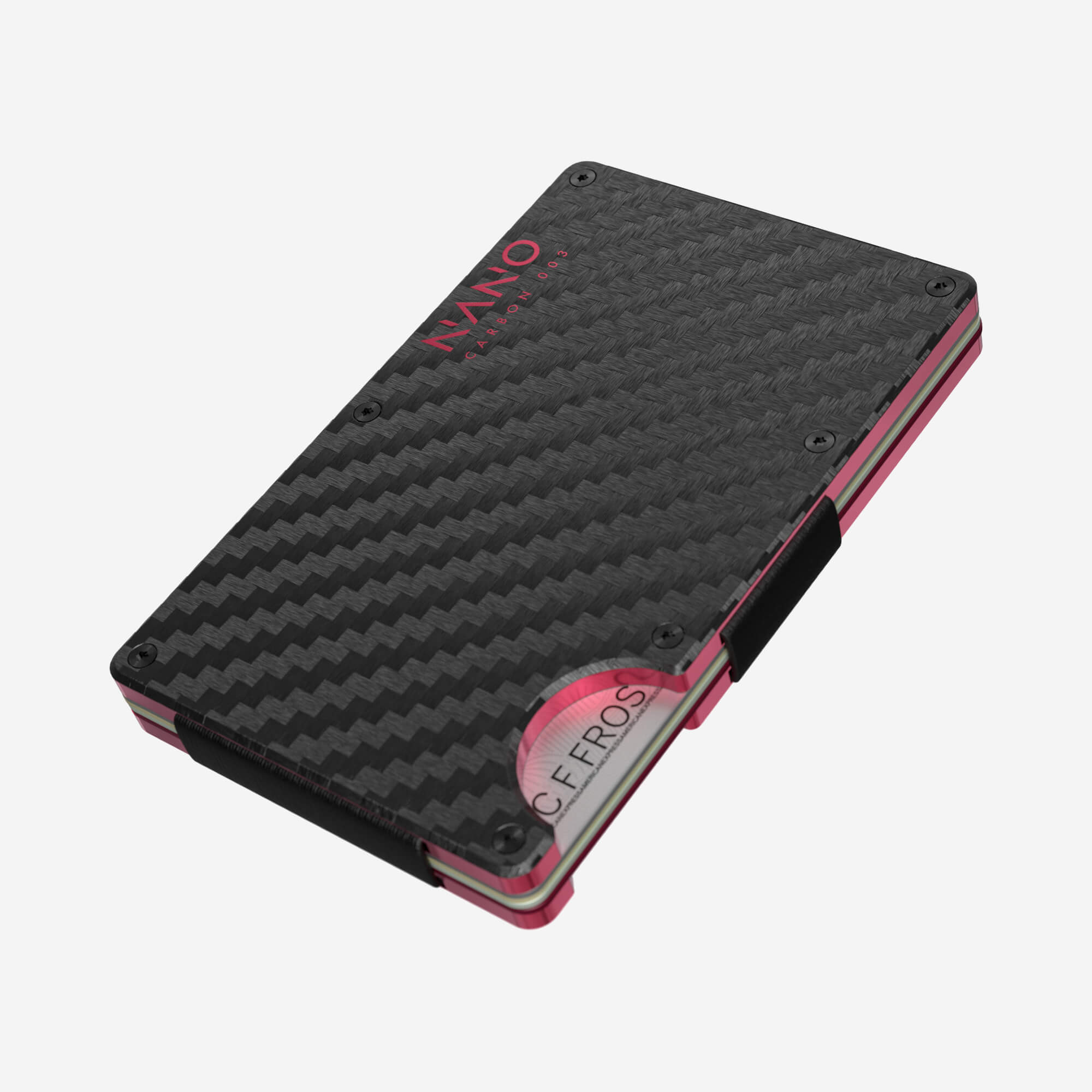 003 Money Clip Wallet (Stealth Black/Volcano Red)