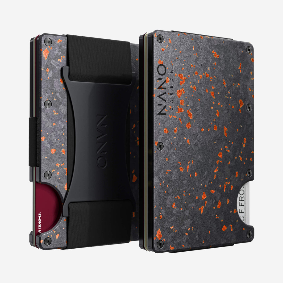Cash Strap Wallet (Nero/Arancione)