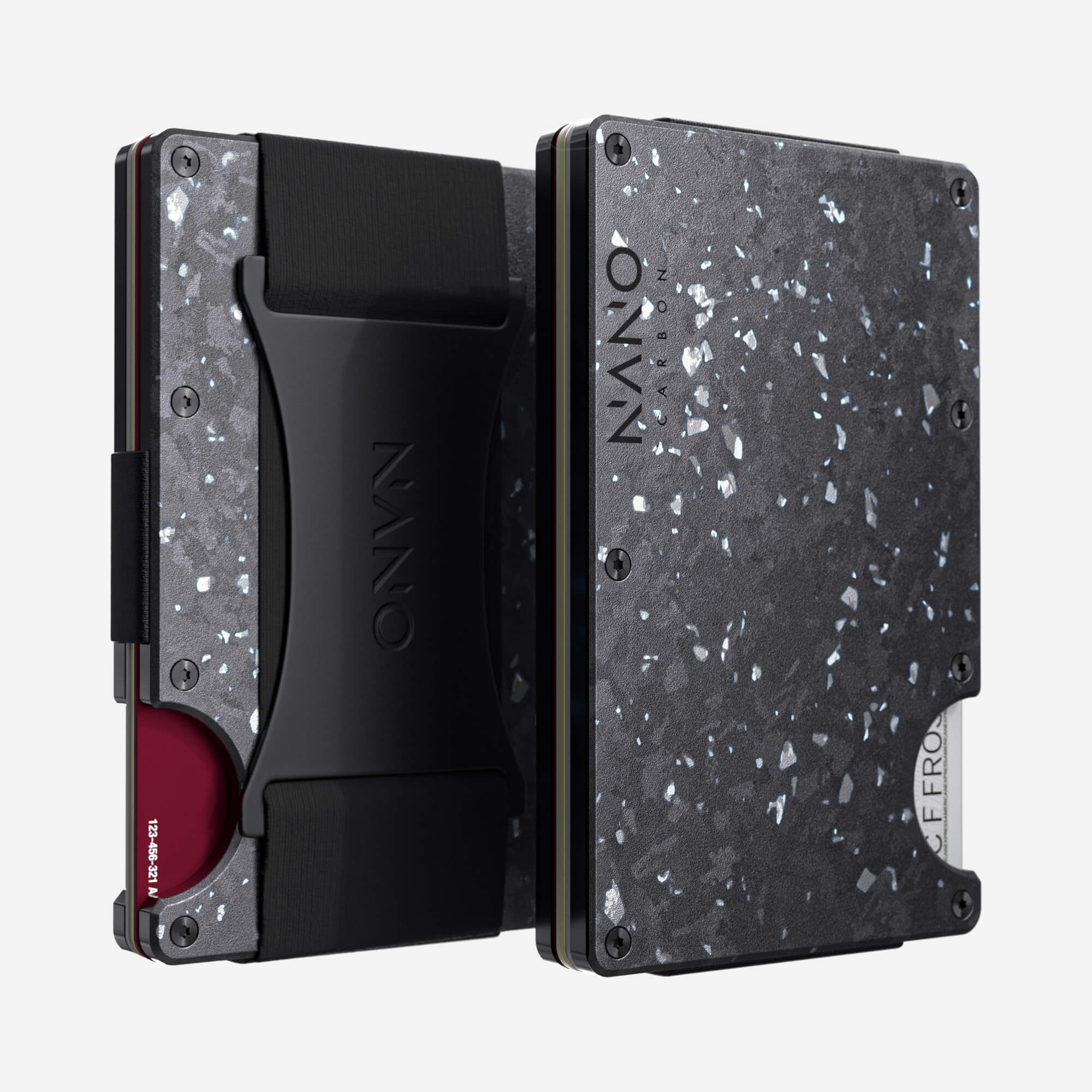 Cash Strap Wallet (Nero/Argento)