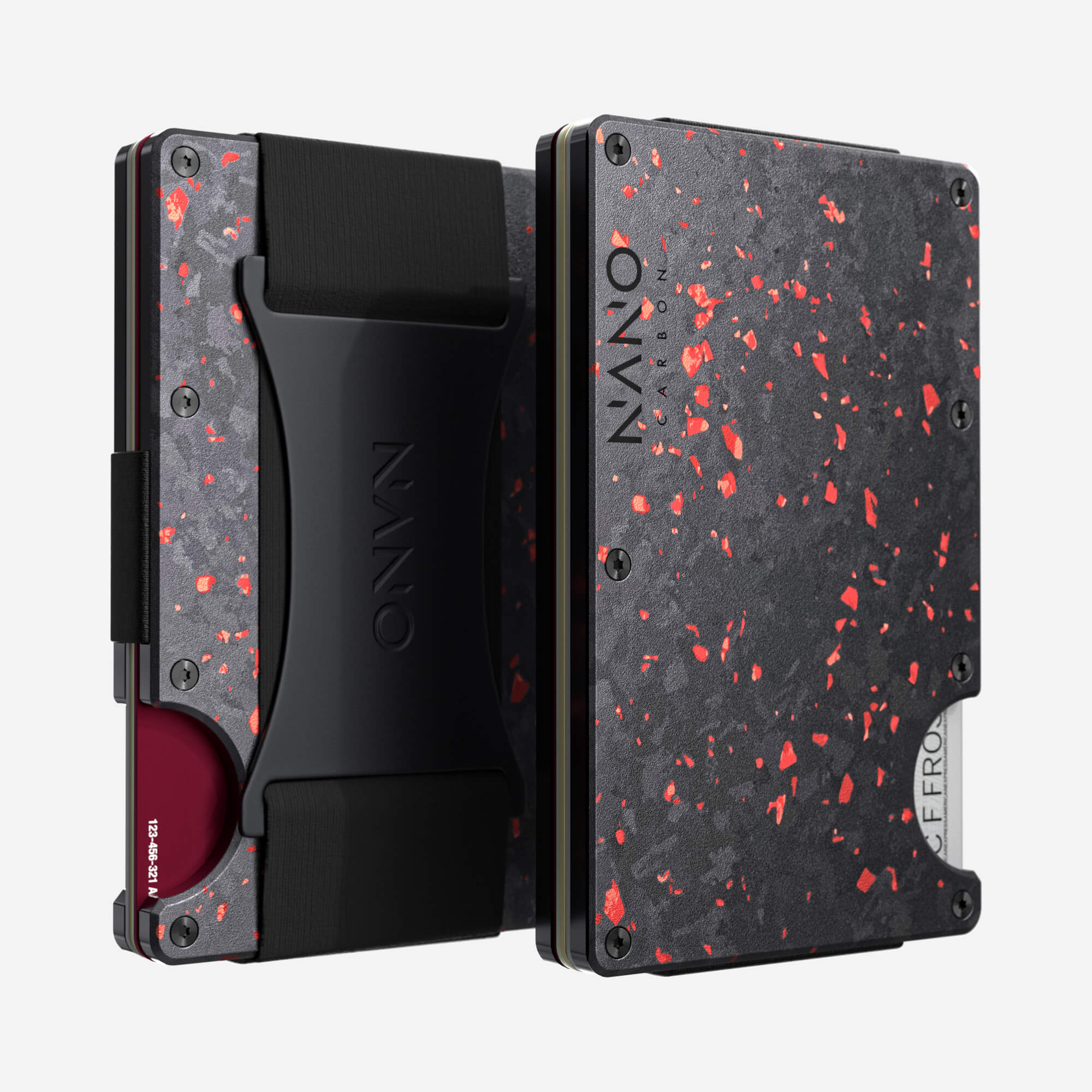 Cash Strap Wallet (Nero/Rosso)