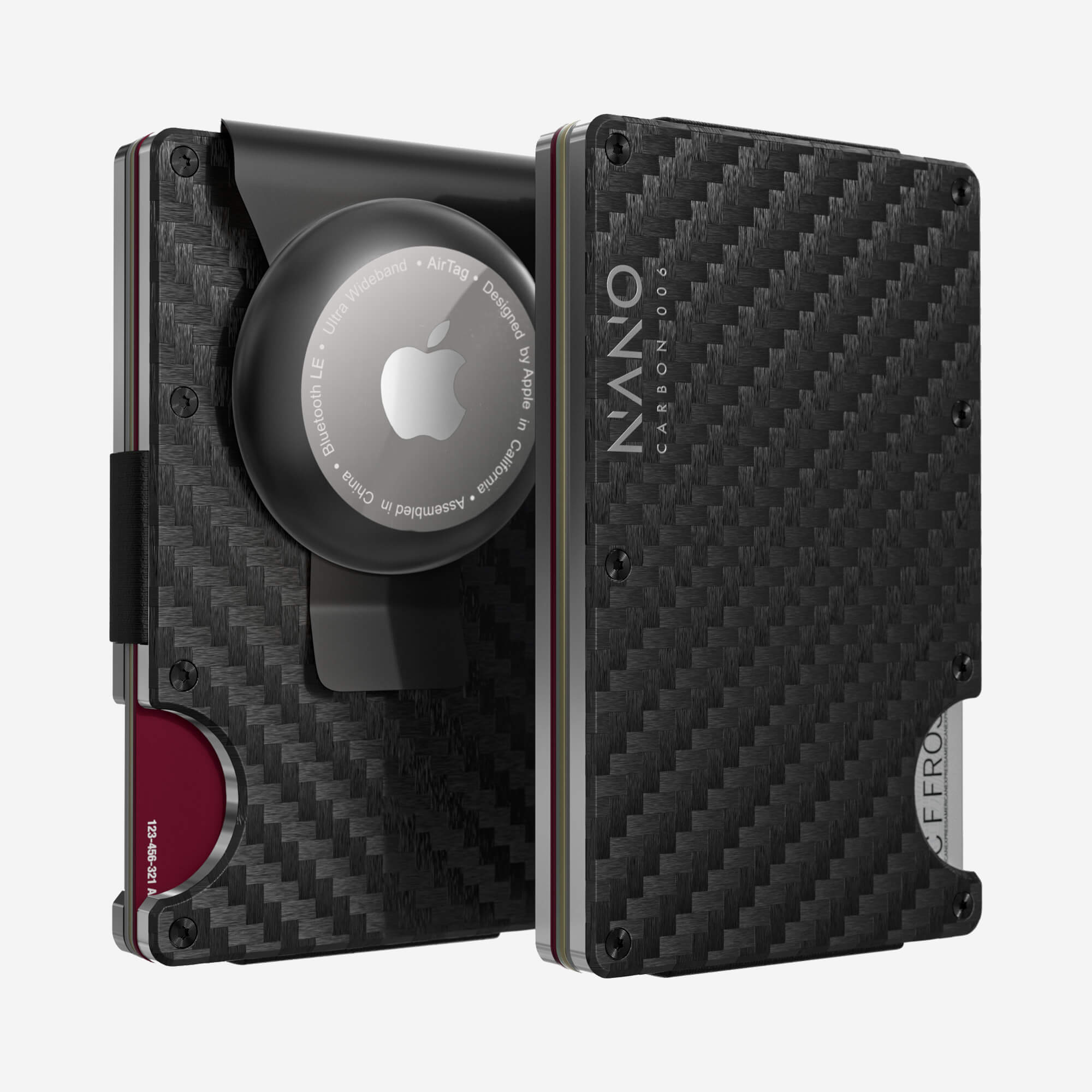 006 AirTag Money Clip Wallet (Stealth Black/Ghost Silver)