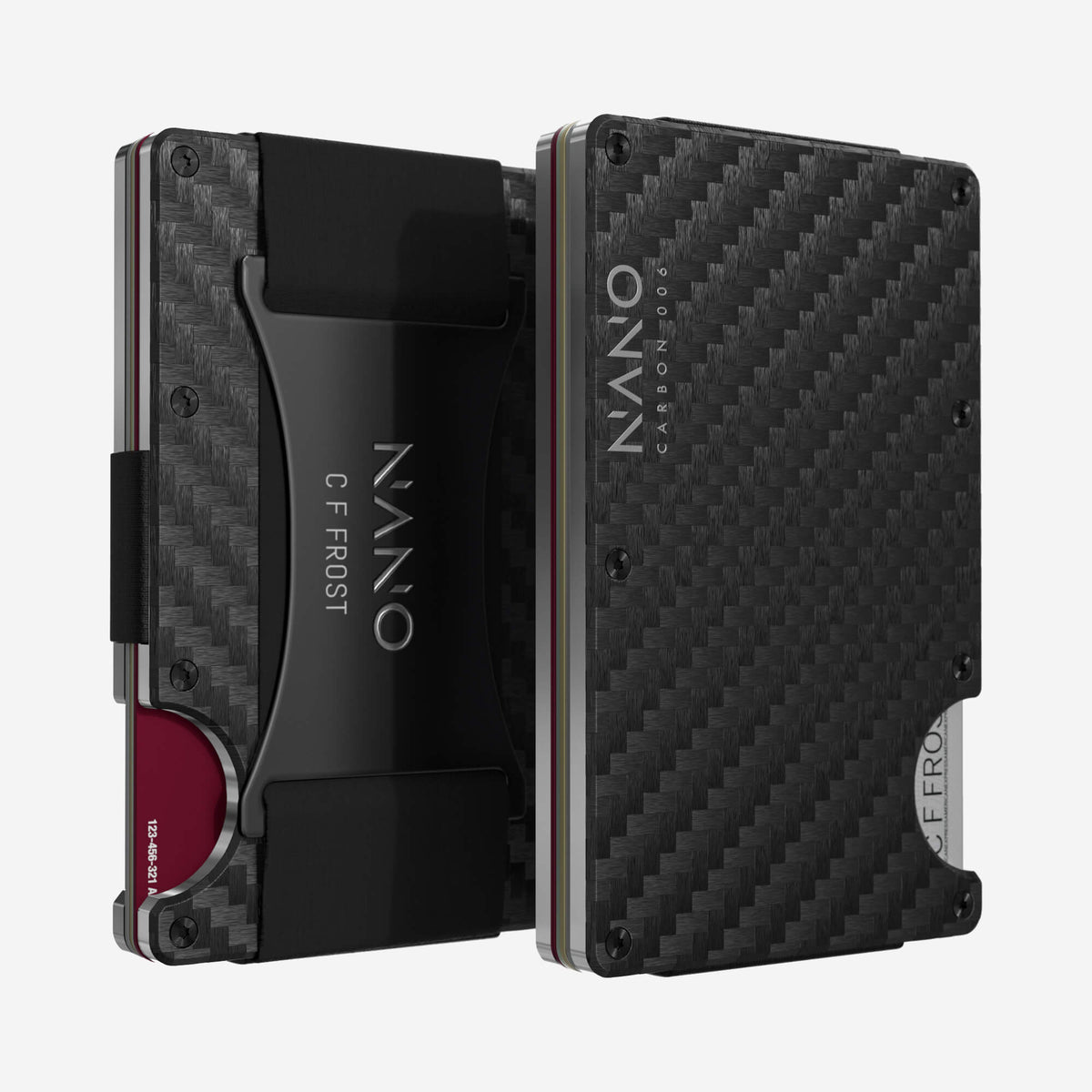 006 Personalised Cash Strap Wallet (Stealth Black/Ghost Silver)