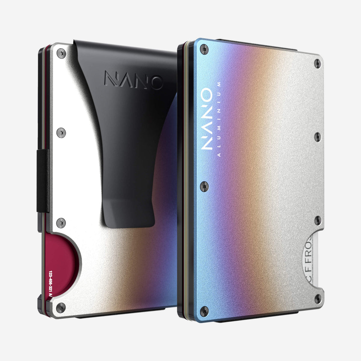 NANO™ Aluminium Money Clip Wallet (Flame Burnt)