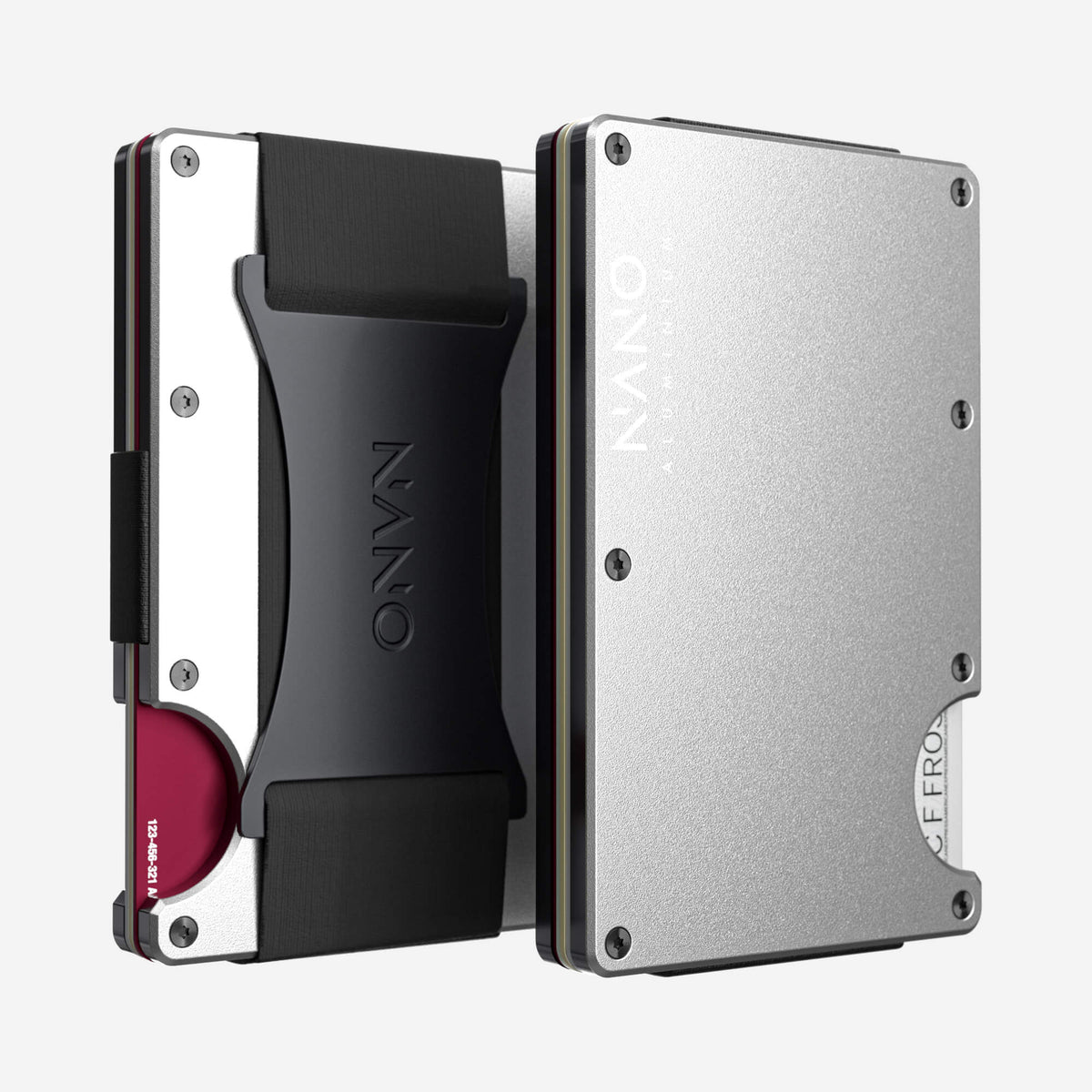 Ghost Tech Wallets NANO™ Aluminium Cash Strap Wallet (Ghost Silver)