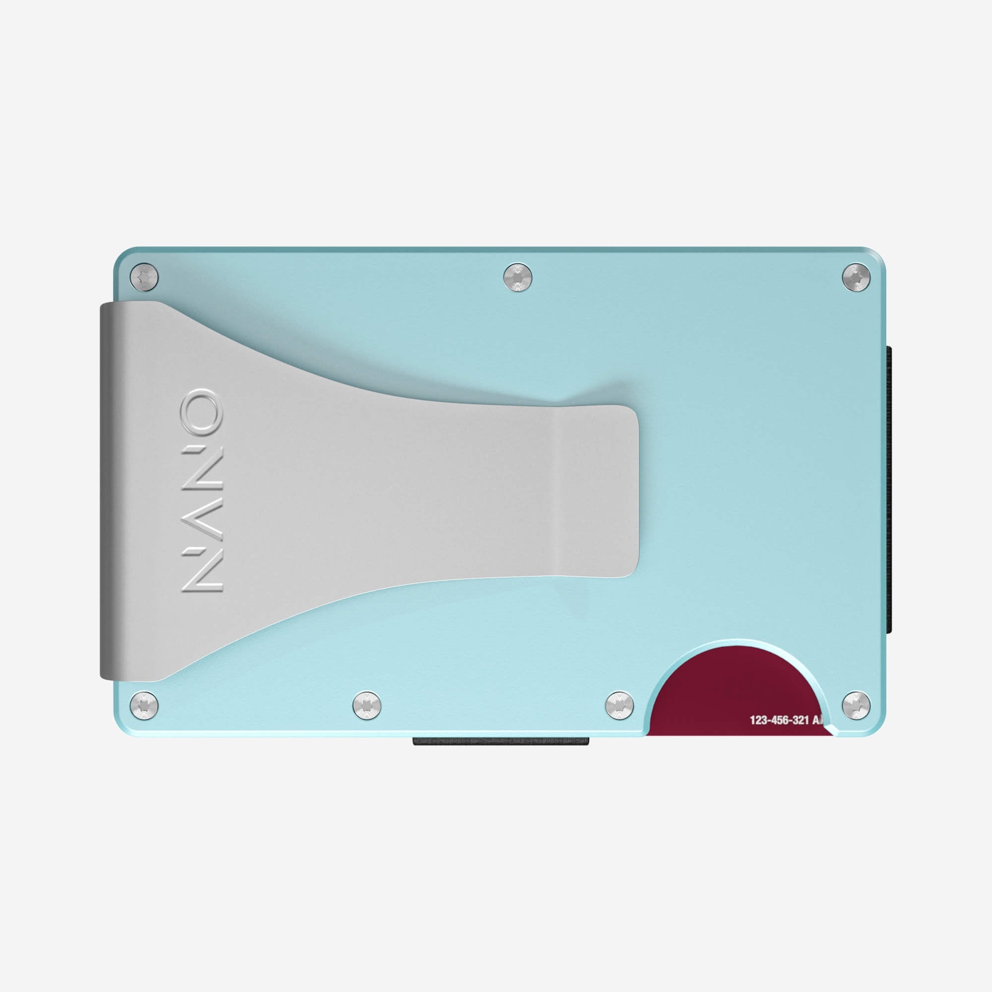 Personalised Money Clip Wallet (Ocean Mist)