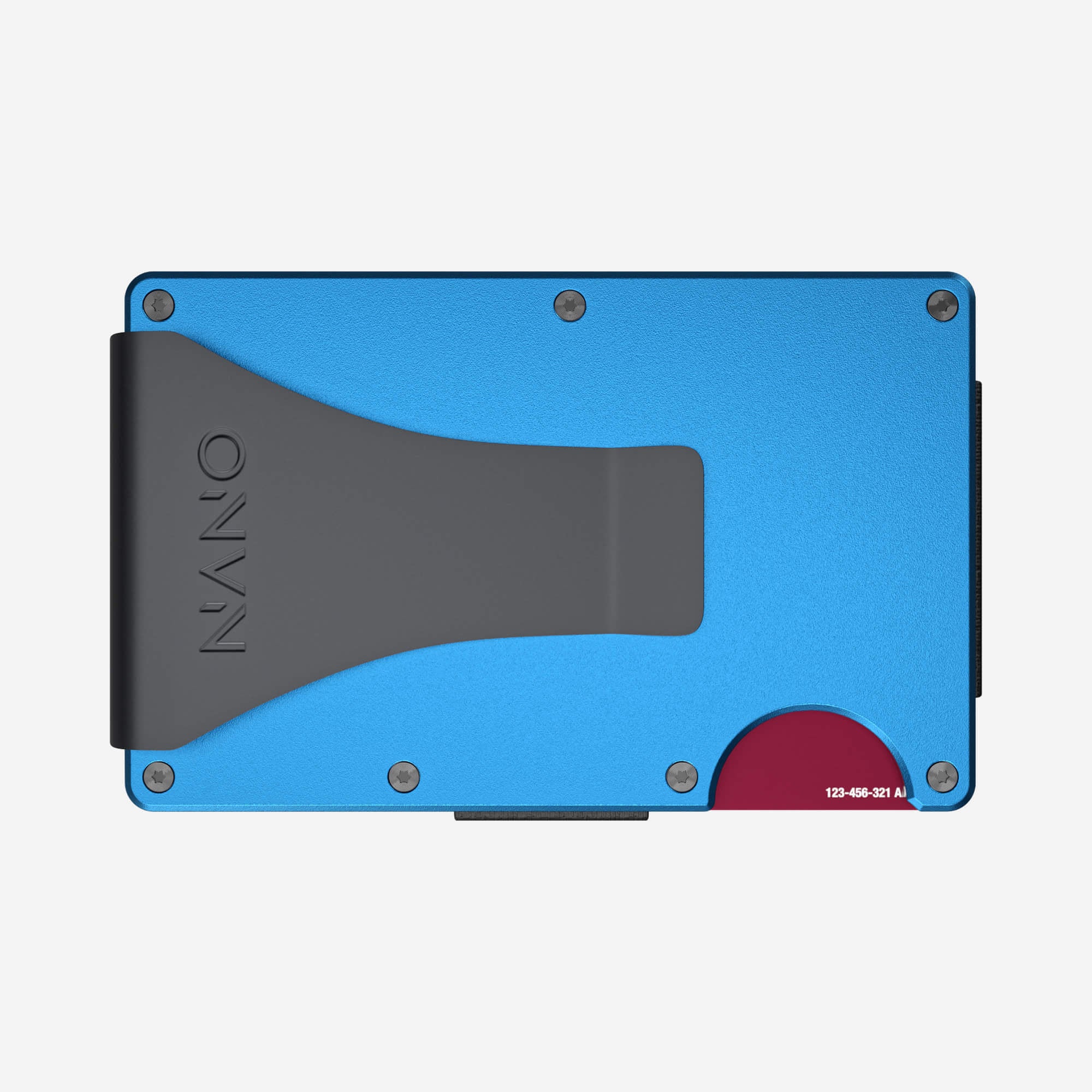 Personalised Money Clip Wallet (Velocity Blue)