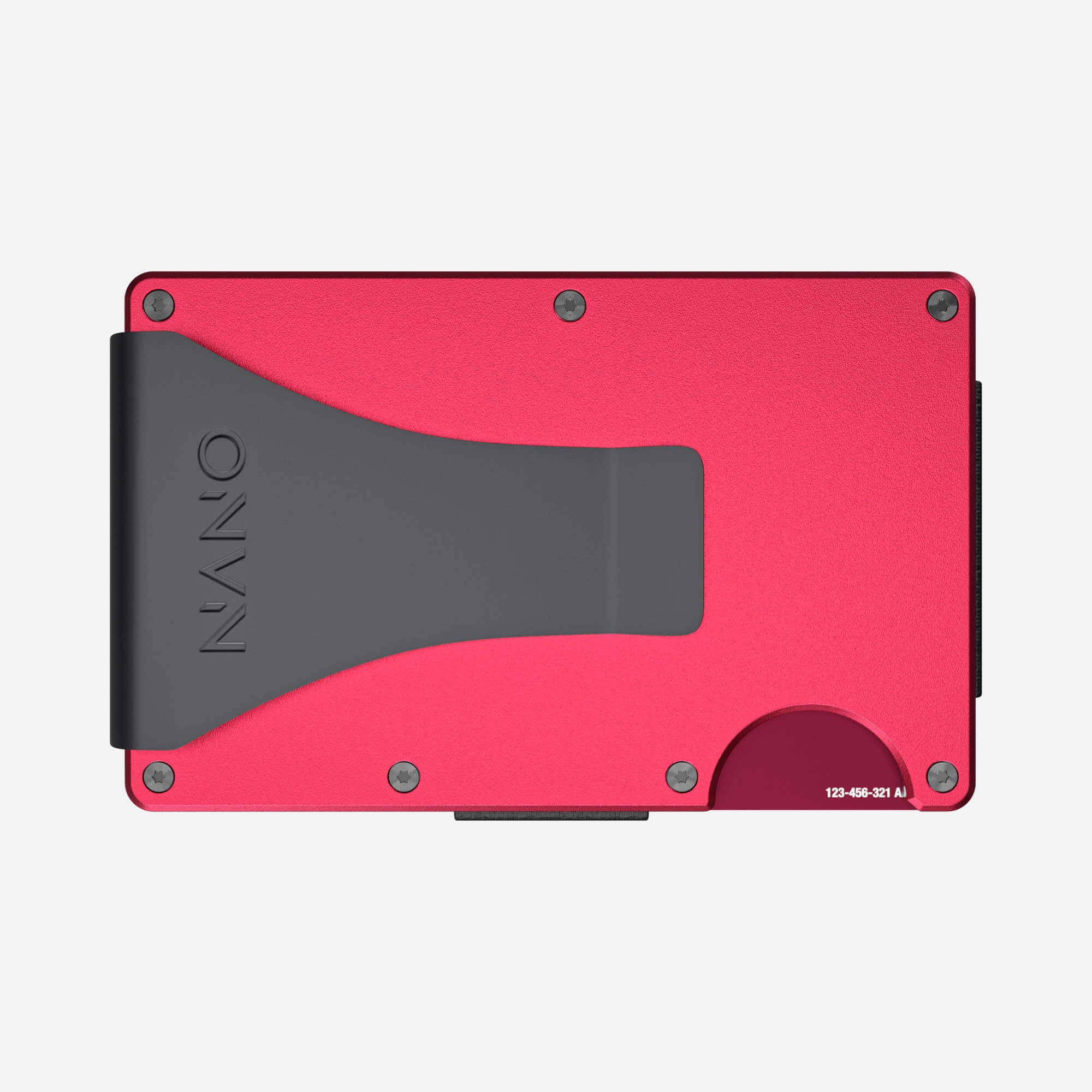 Personalised Money Clip Wallet (Volcano Red)