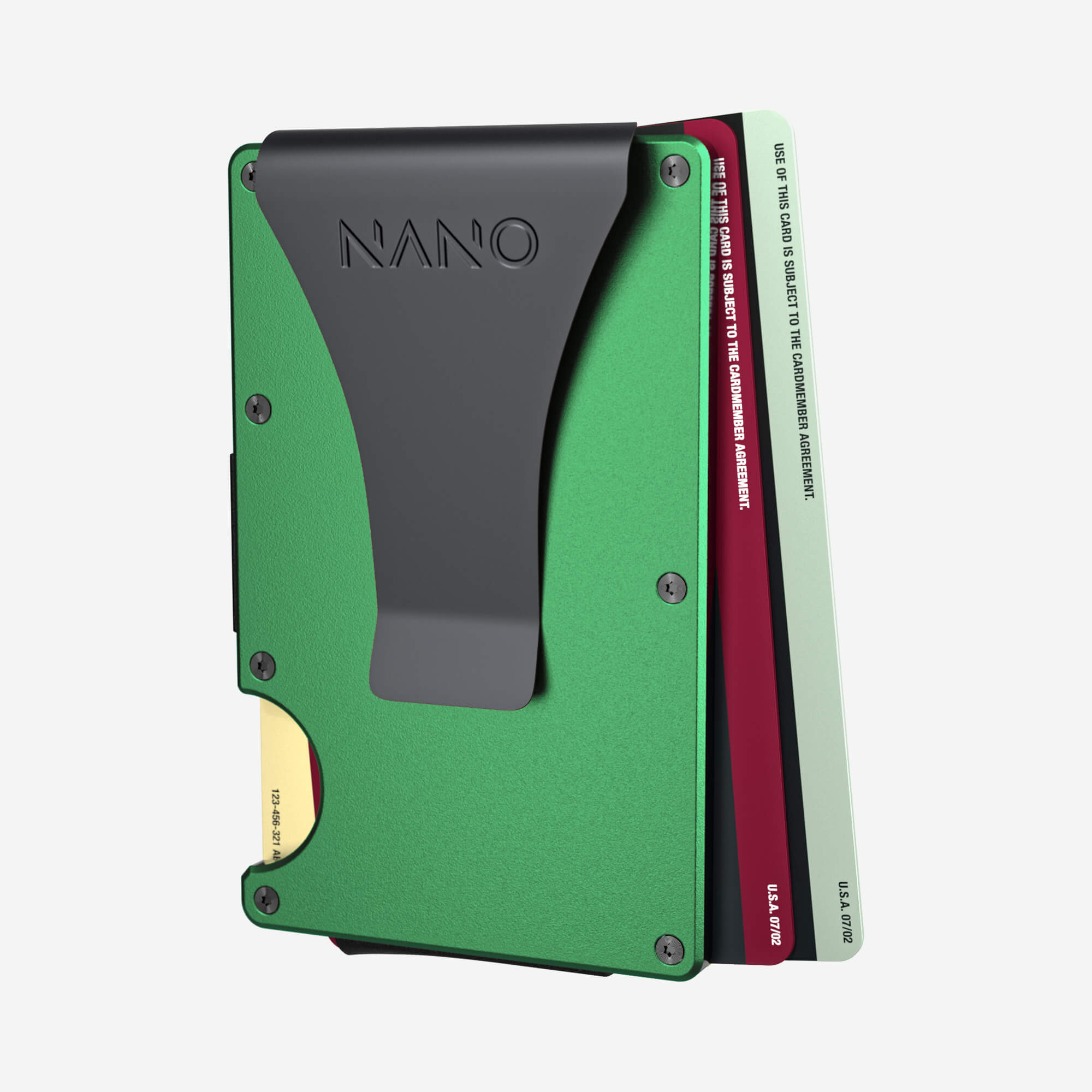 Personalised Money Clip Wallet (Viper Green)