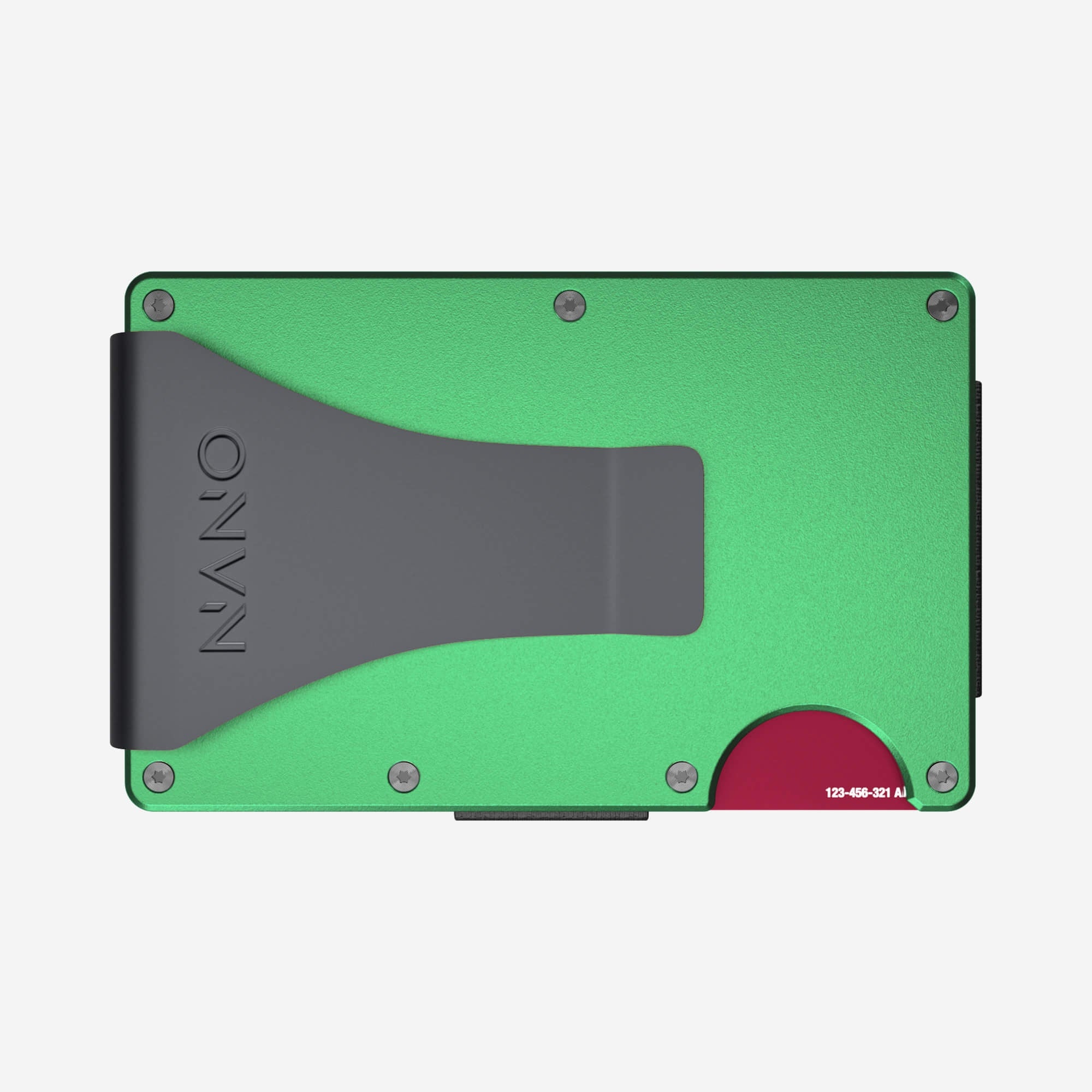 Personalised Money Clip Wallet (Viper Green)