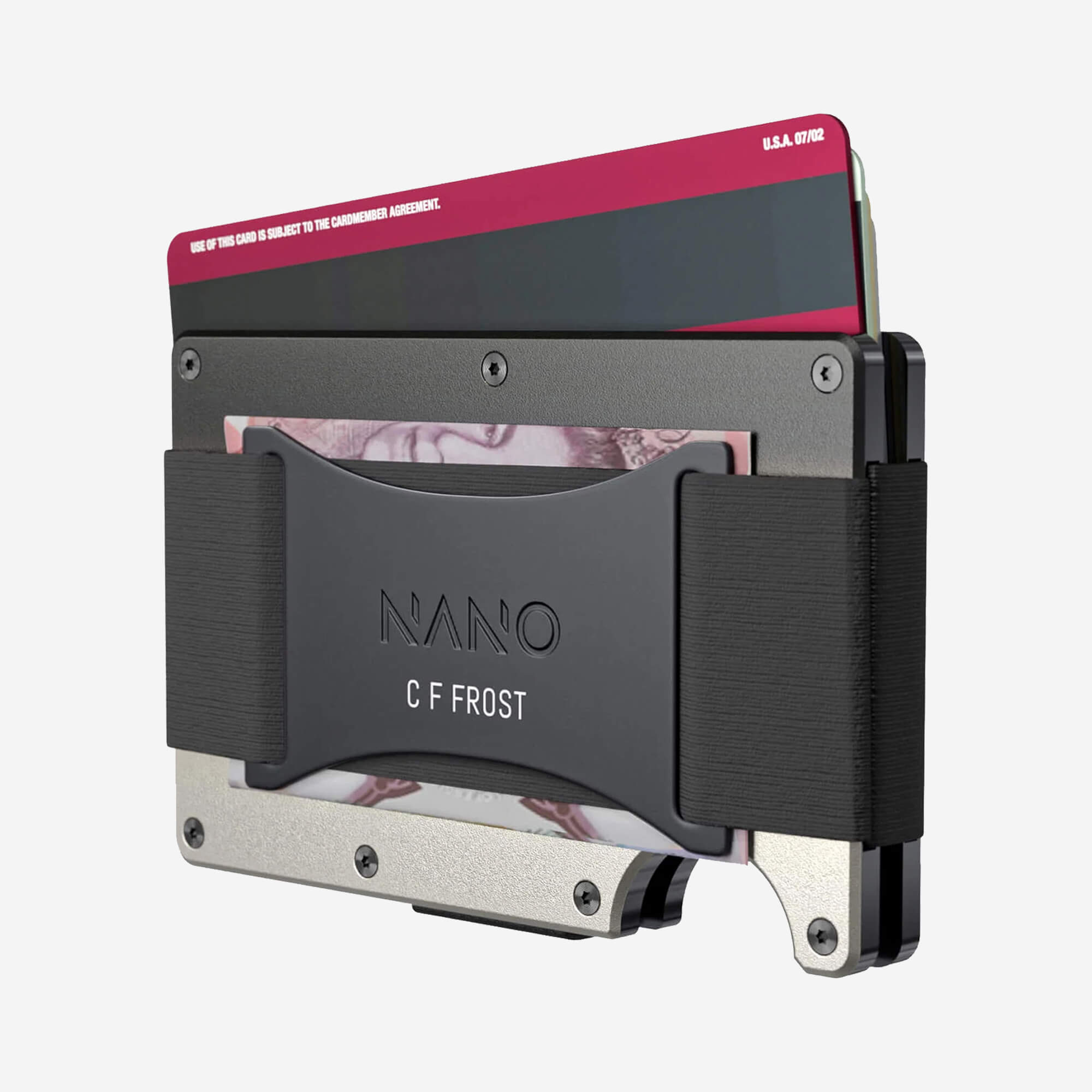 Personalised Cash Strap Wallet (Onyx Eclipse) Everyday Bundle