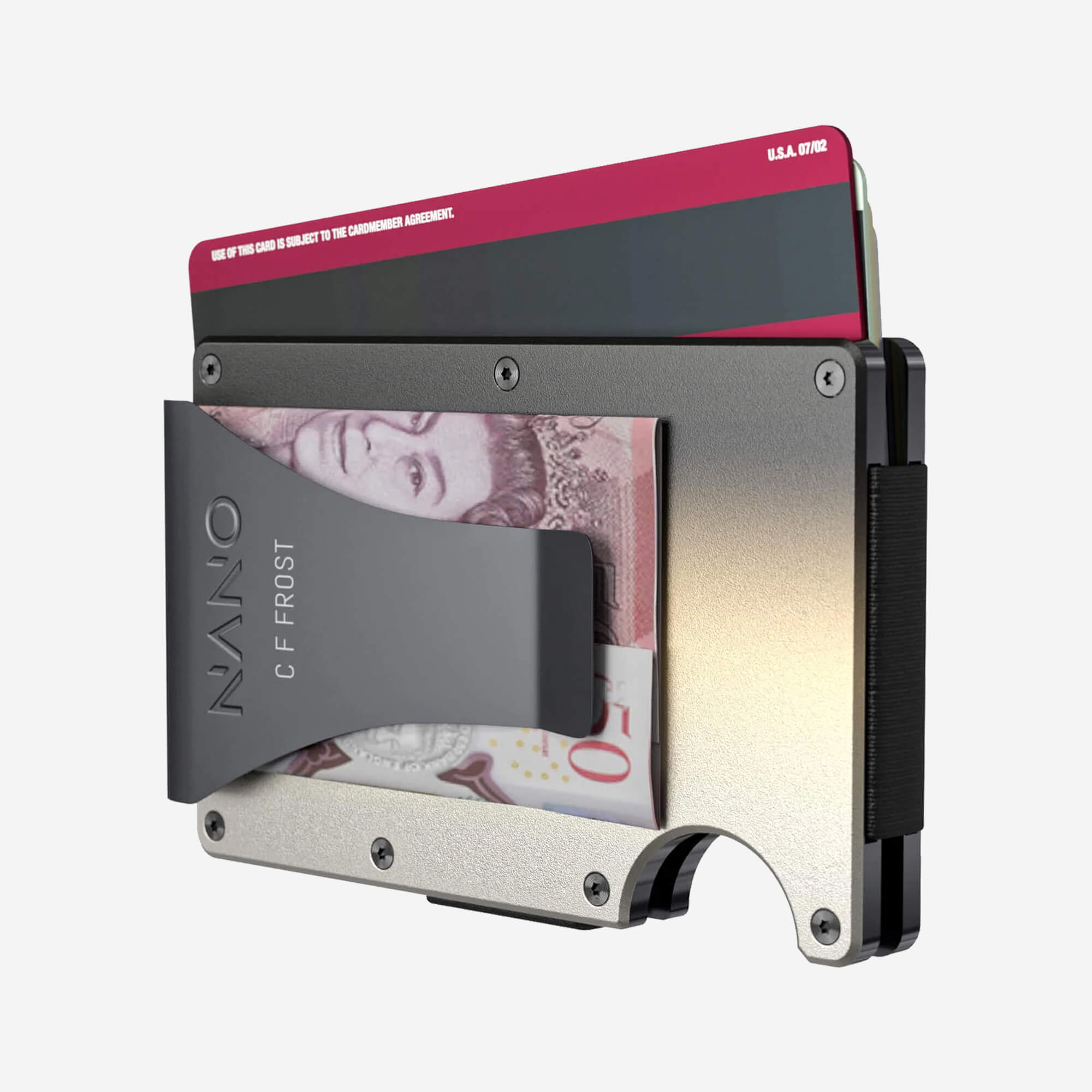 Personalised Money Clip Wallet (Onyx Eclipse) Everyday Bundle