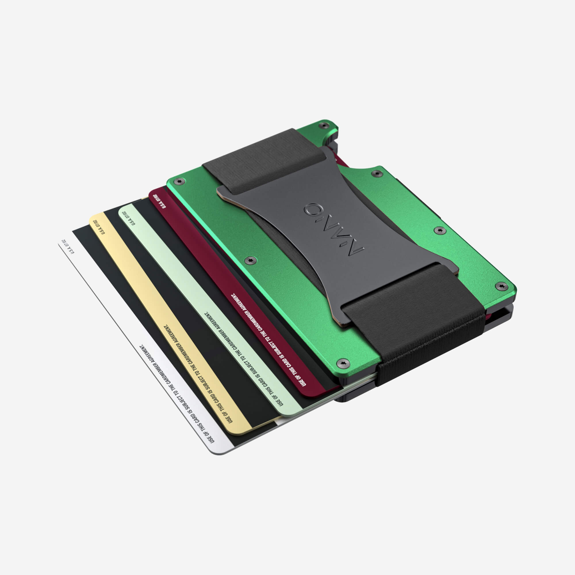 Personalised Cash Strap Wallet (Viper Green)