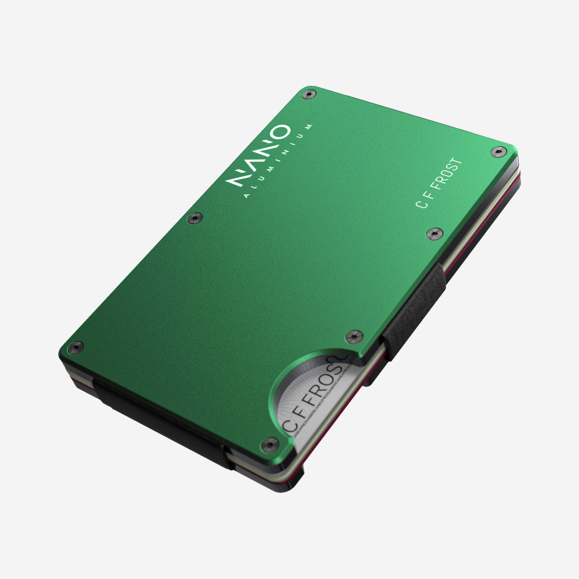 Personalised Money Clip Wallet (Viper Green)