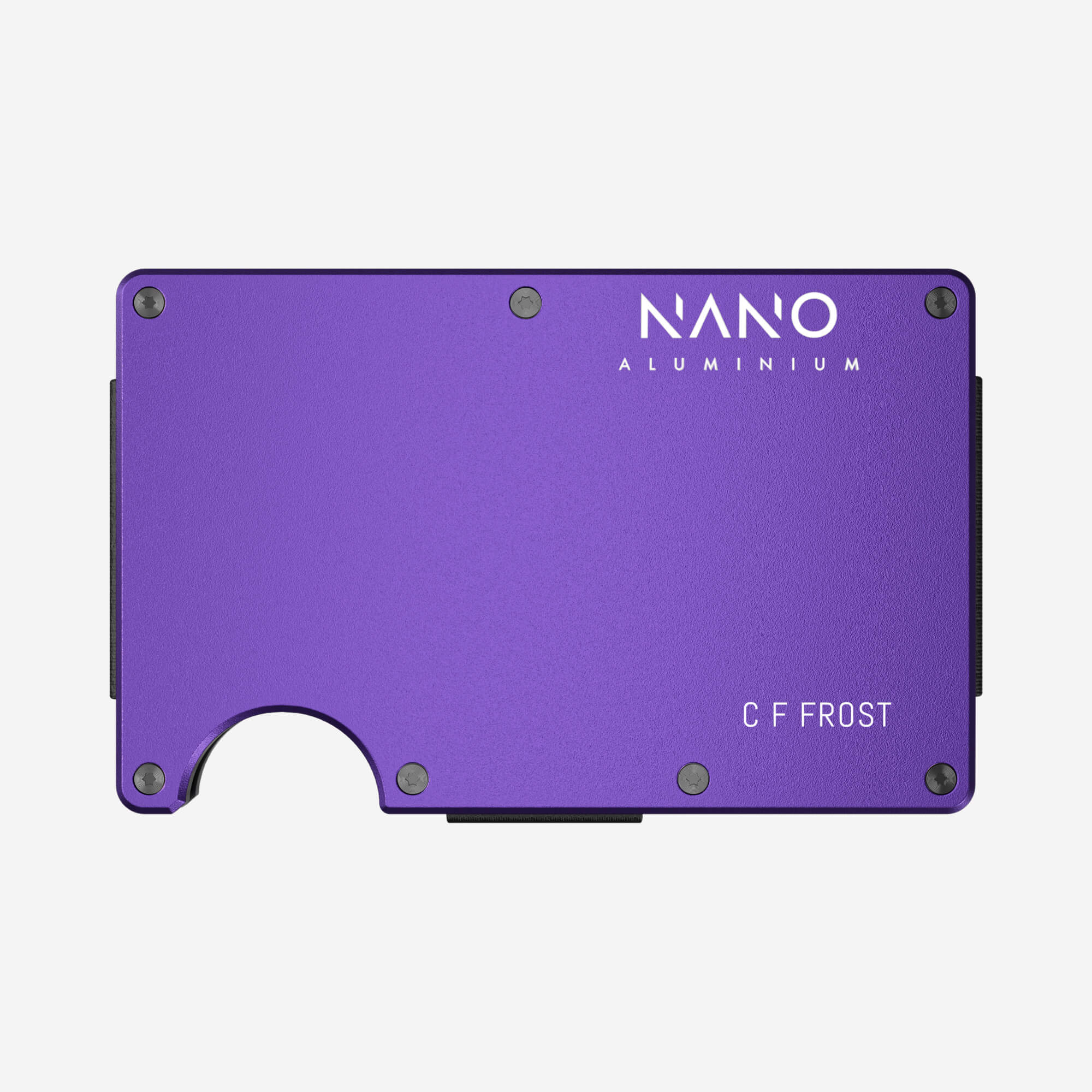 Personalised AirTag Cash Strap Wallet (Nebula Purple)