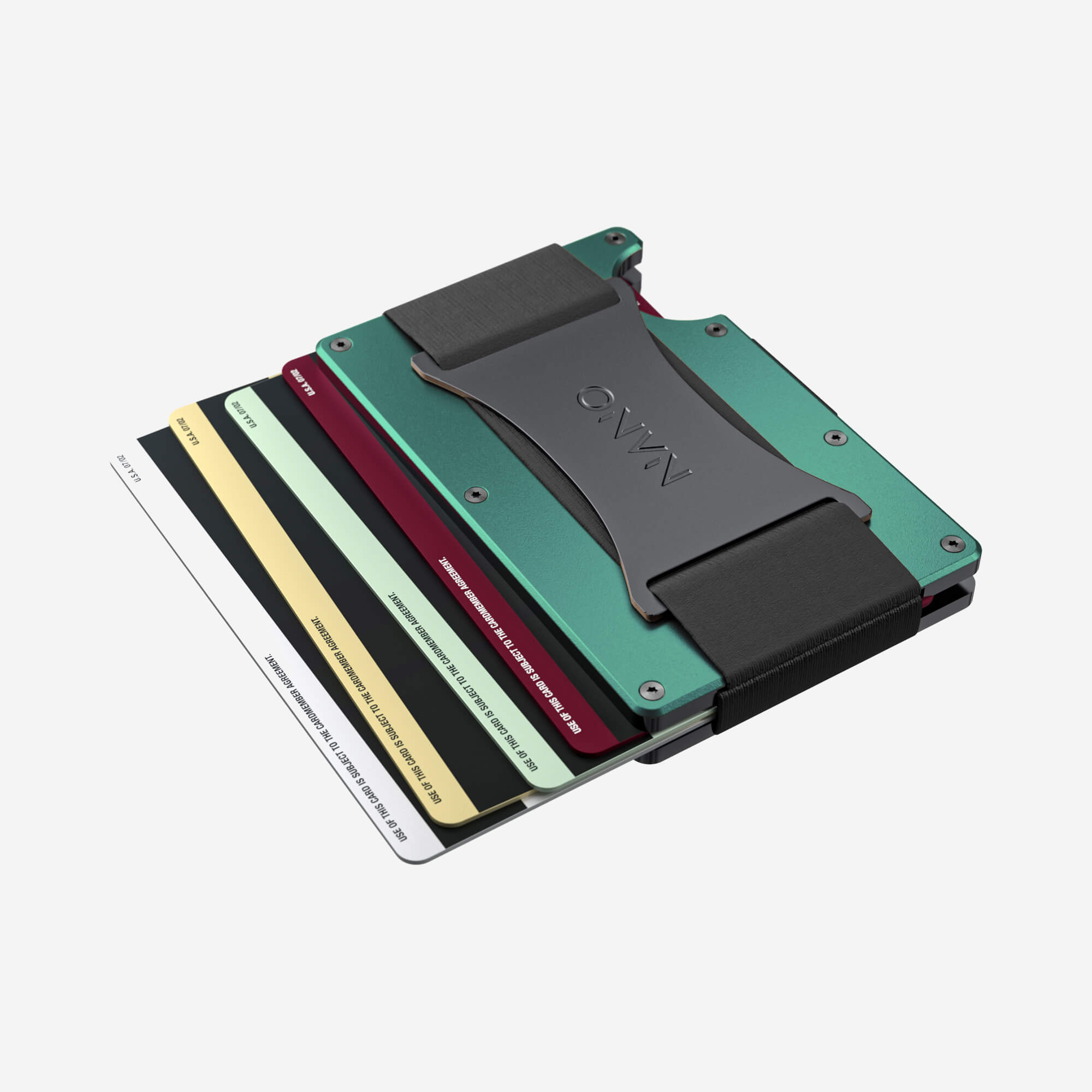 Personalised Cash Strap Wallet (Racing Green)