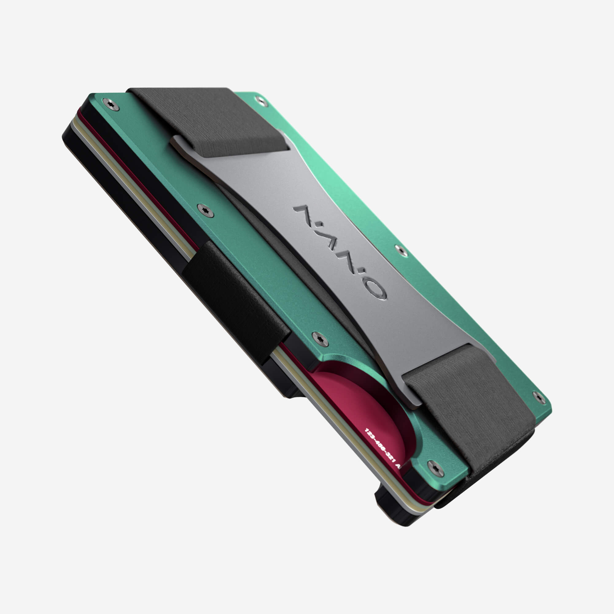 Personalised Cash Strap Wallet (Racing Green)