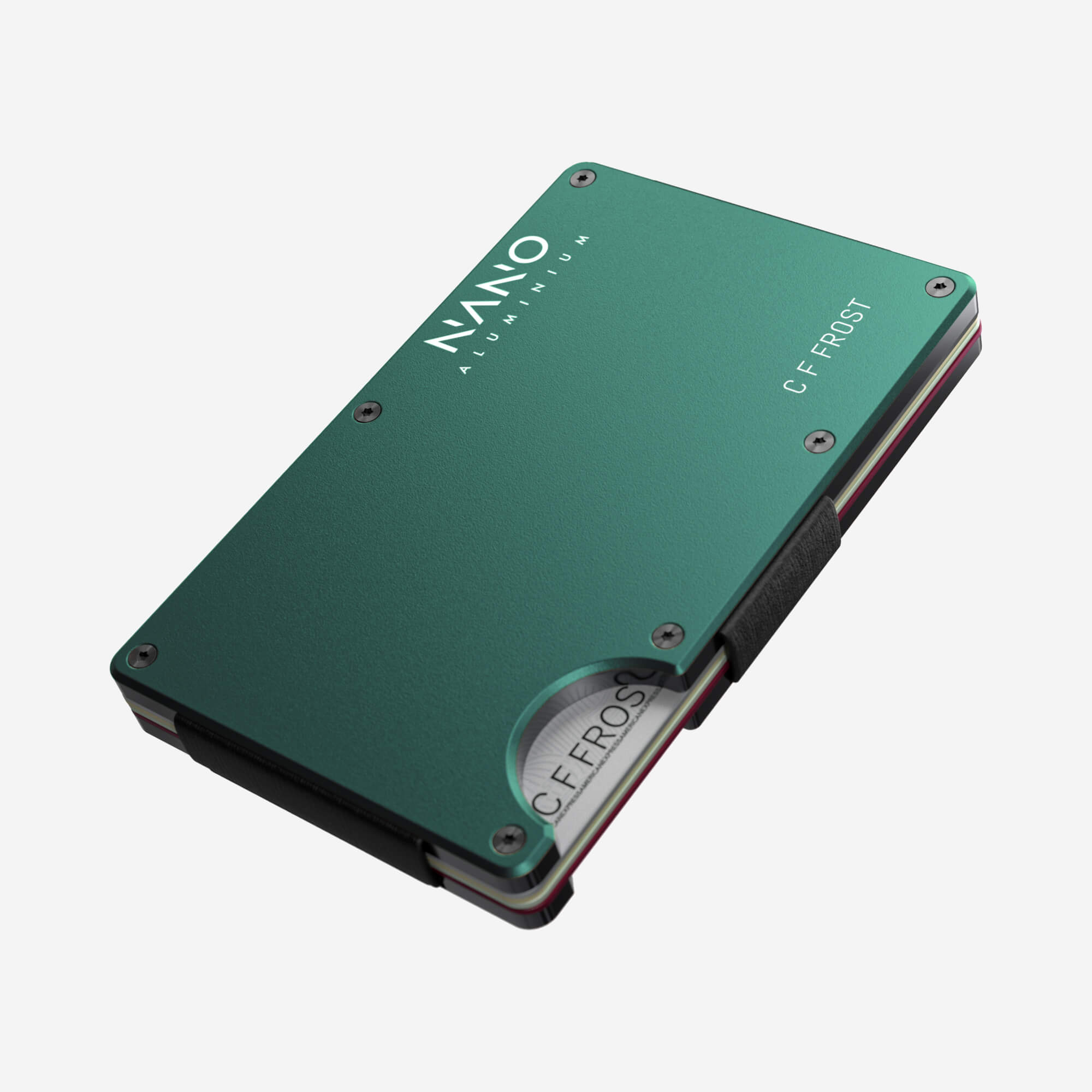 Personalised Money Clip Wallet (Racing Green)