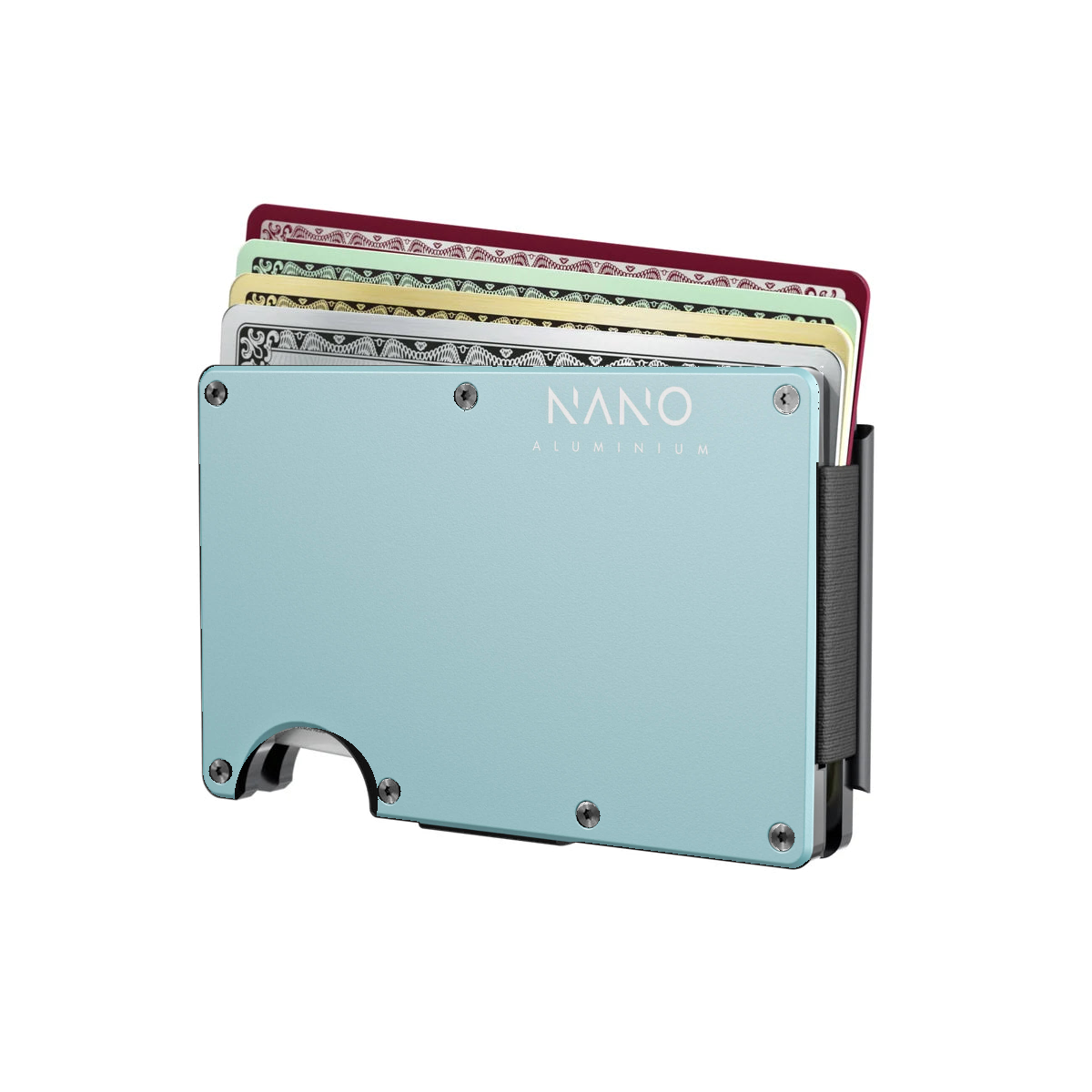 Wallet with cards partially raised