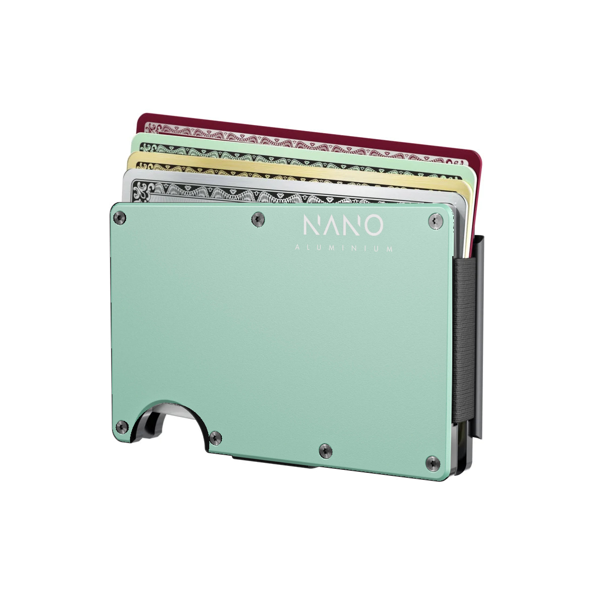 Wallet with cards partially raised