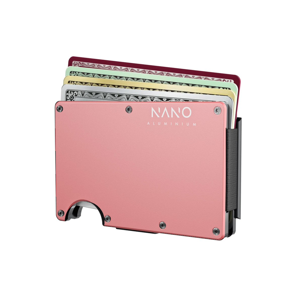 Wallet with cards partially raised