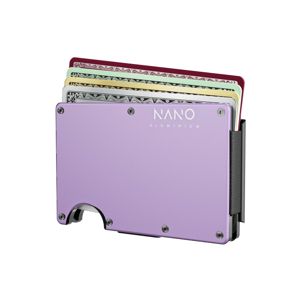 Wallet with cards partially raised