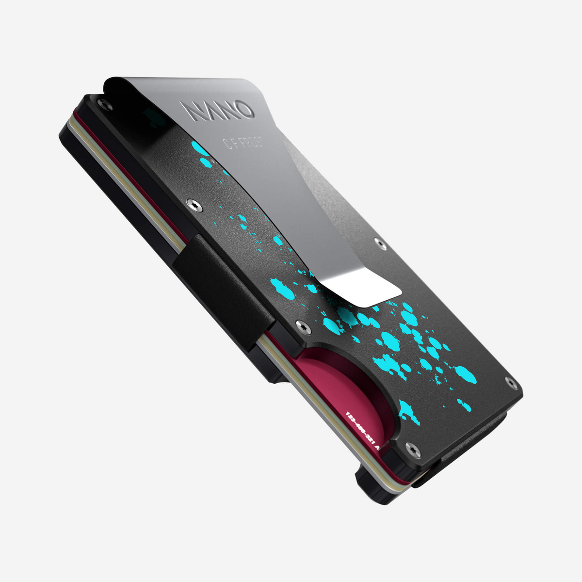 Cosmic Pulse personalised money clip wallet with C F FROST rear engraving — view 08