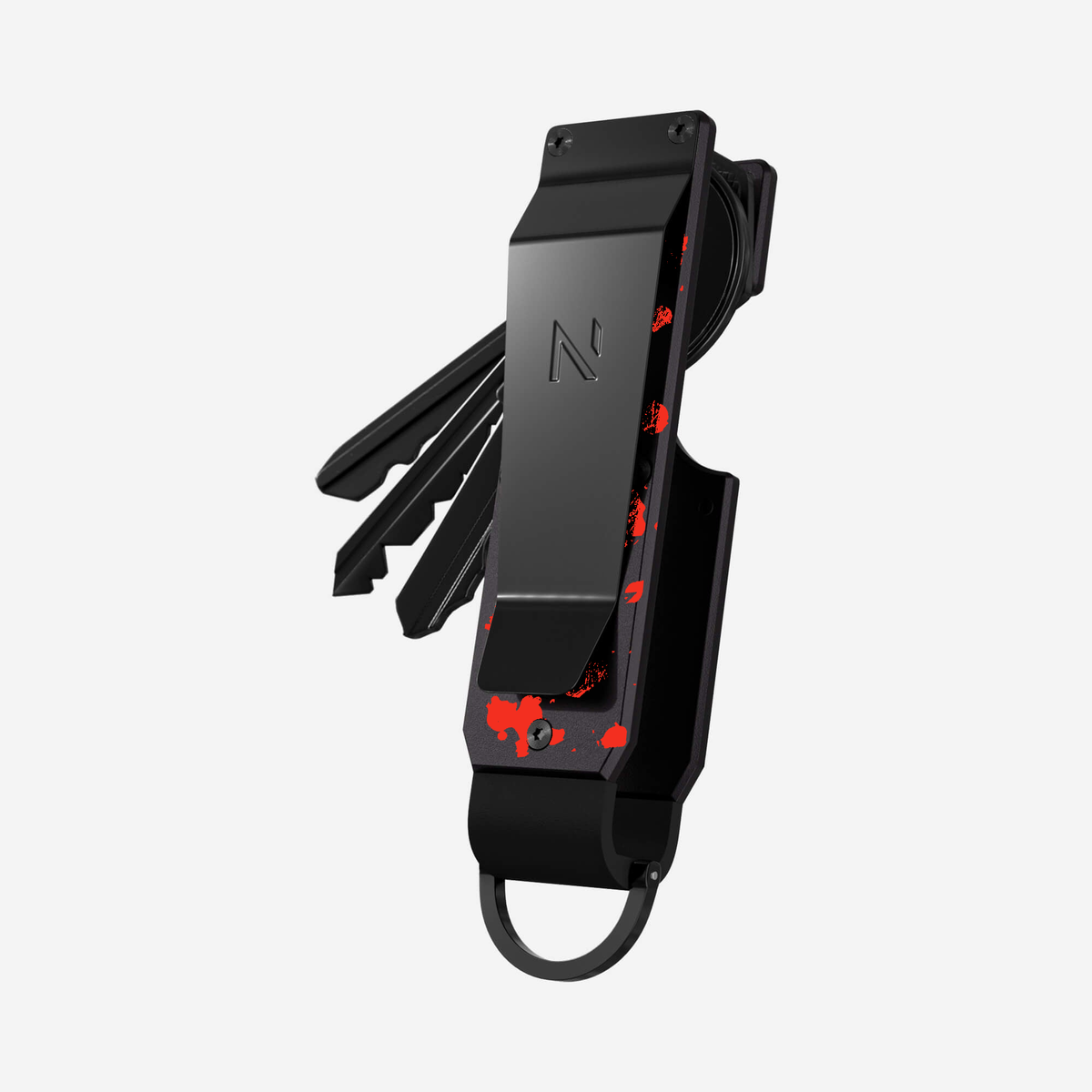 Crimson Trace key case — rear clip view