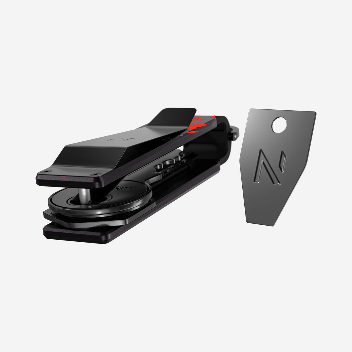 Crimson Trace key case — rear clip view