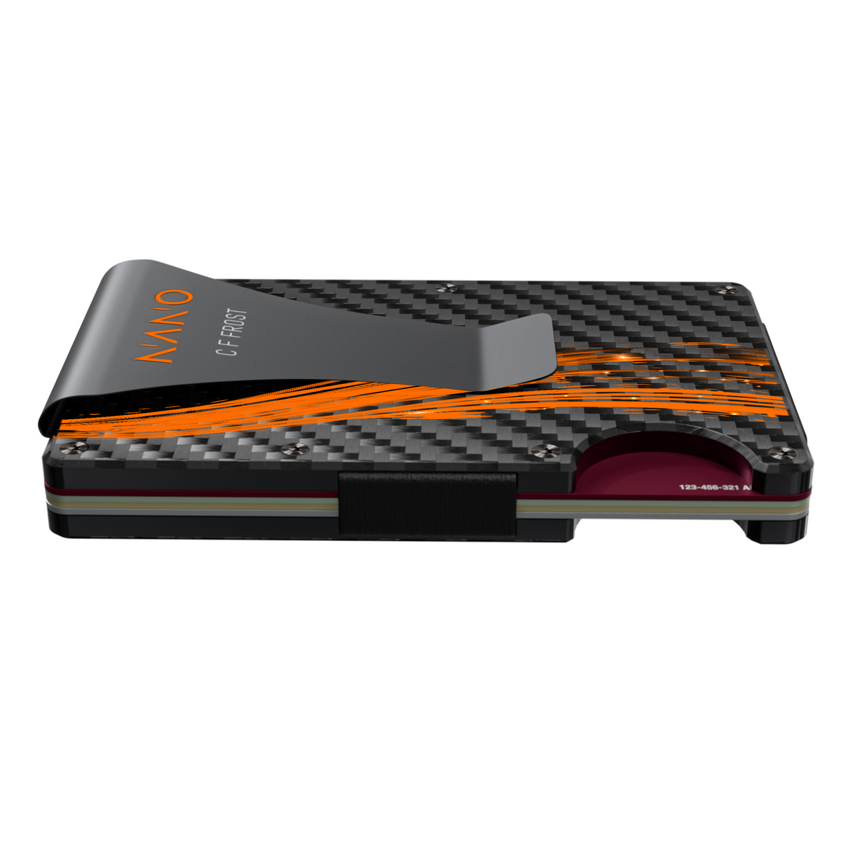 A compact profile, with cards inside.