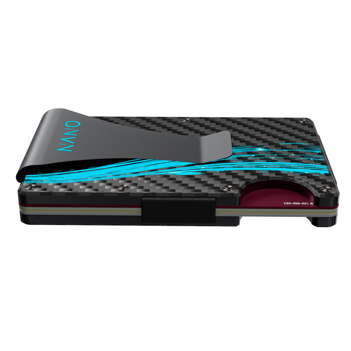 A compact profile, with cards inside.