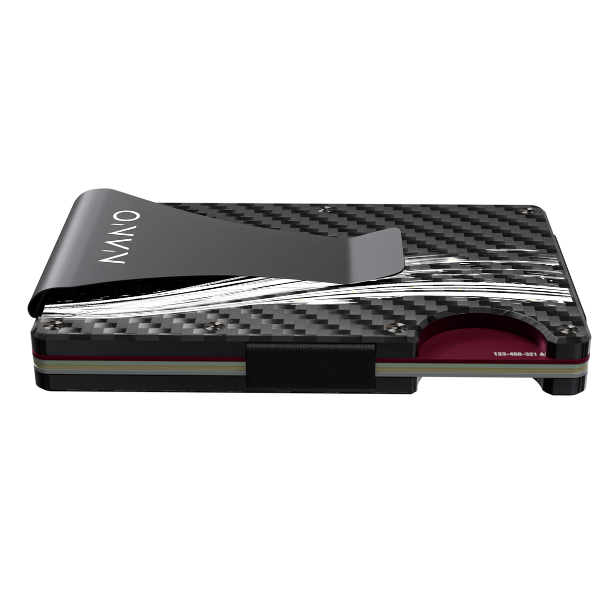 A compact profile, with cards inside.