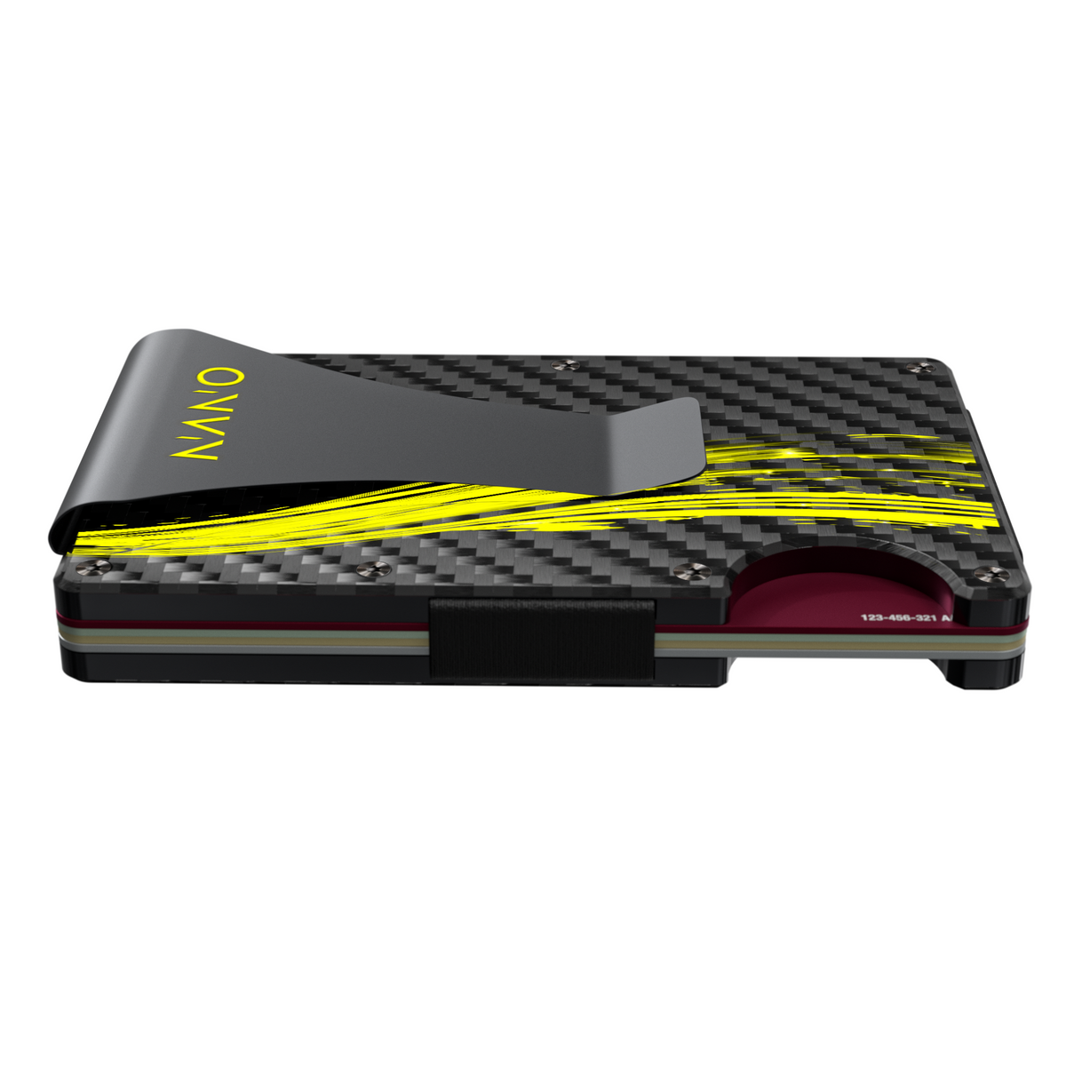A compact profile, with cards inside.