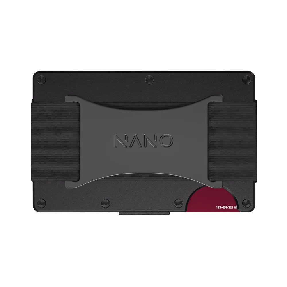 Rear of NANO wallet with the flexible Cash Strap