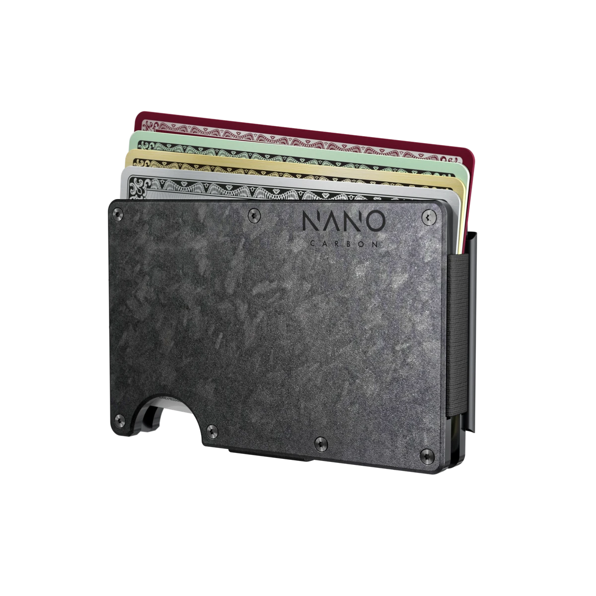 Wallet with cards partially raised