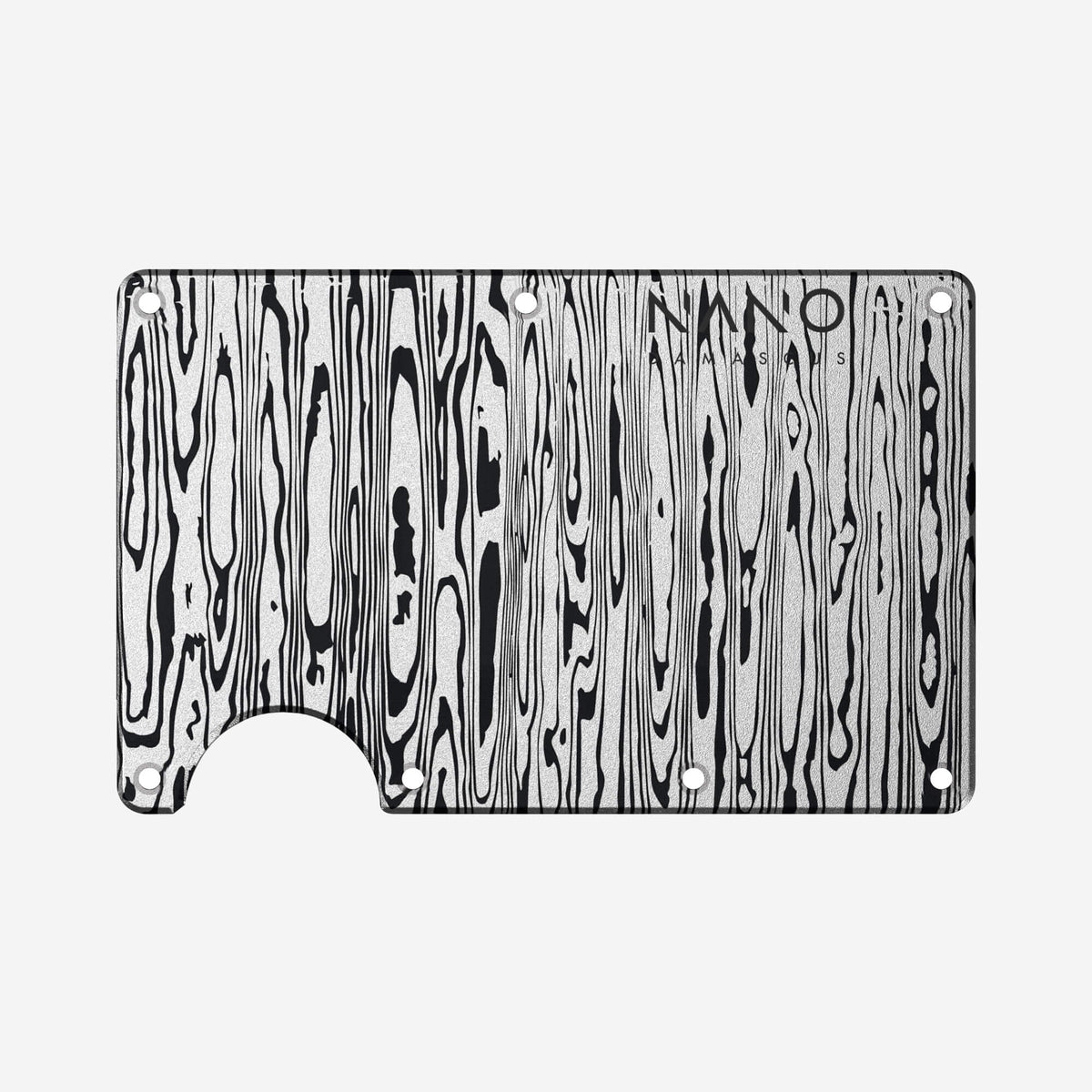 Front & Back Wallet Cover Plates (Platinum Silver)
