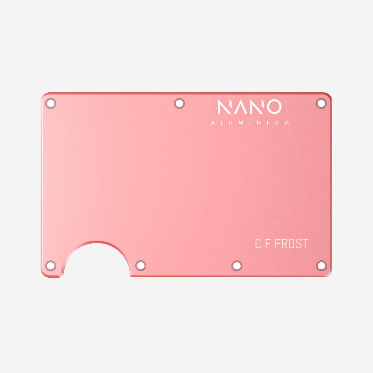 Personalised Front & Back Wallet Cover Plates (Sunset Blush)